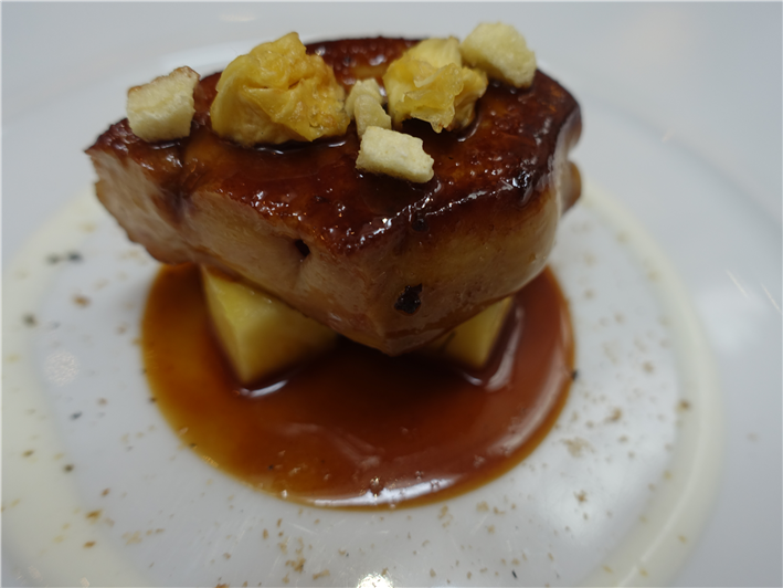 foie gras and pineapple